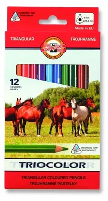Immagine prodotto di Matite colorate Triocolor Koh-i-Noor 3142, 12 colori, 9 mm