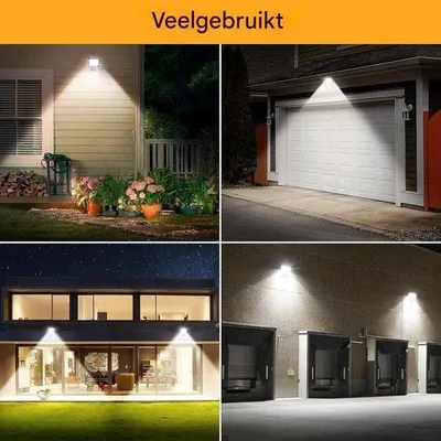 Obrázek produktu pro LED reflektor 30 W – pohybový senzor – venkovní osvětlení – dálkové ovládání – studené bílé světlo 6500 K – vodotěsný – do zahrad, garáží a na terasy