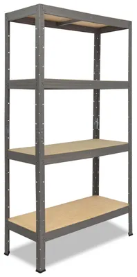 Obrázok produktu pre shelfplaza PRO 230x90x60 cm ťažký regál v sivá s 4 policami a nosnosťou 200 kg na jednu policu