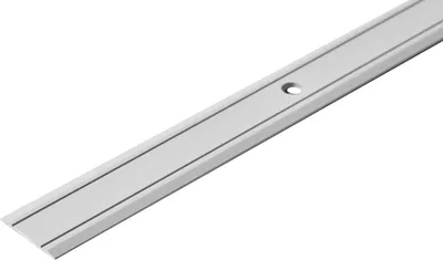 Zdjęcie produktu dla Profil progowy płaski aluminiowy 38mm klejony Cezar Srebrny Mat 0,90m