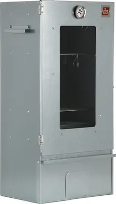 Produktbild von ITA Räucherofen 7002 - Premium Räucherschrank aus Edelstahl - 3 Etagen 81 cm - Sichtfenster - Qualität  EU - Smoker - Direkt vom Hersteller