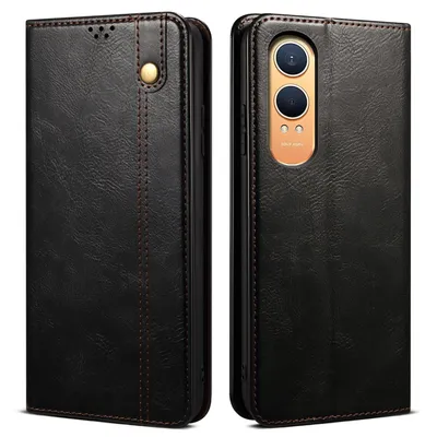 Obrázek produktu pro Pouzdro pro OnePlus Nord CE4 Lite kožené flip pouzdro peněženka s funkcí stojánku černé