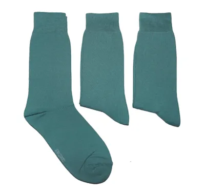 Produktbild von Herren Business Socken 3-er Pack aus Baumwolle Natur Agatgrün Größe 43-46