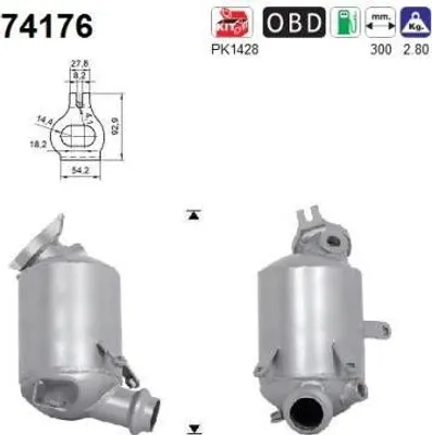 Obrázek produktu pro Katalisator Renault Thalia 1.0 17- Sandero Logan Euro 6
