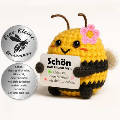Pocket Hug mit Blume, Wohndekoration, 7 cm, für Freundin