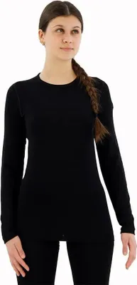 Produktbild von Icebreaker 260 Tech Crew Merino Langarm-baselayer Schwarz XS Damen Schwarz XS