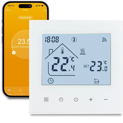 Immagine prodotto di Termostato Wi-Fi intelligente per riscaldamento dell'acqua, con display LCD touchscreen digitale