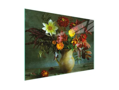 Produktbild von Schneidebrett Herdabdeckplatte Multiglasschneidplatte 30x22 cm Strauß Bunt