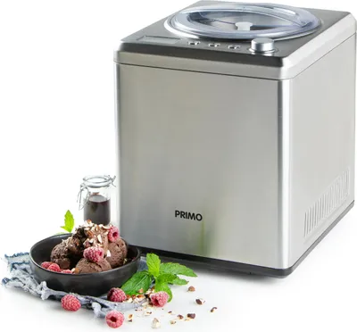 Produktbild von PRIMO PR408IM Eismaschine - Speiseeismaschine - Selbstkühlend - Mit Kompressor - 2L - Silber