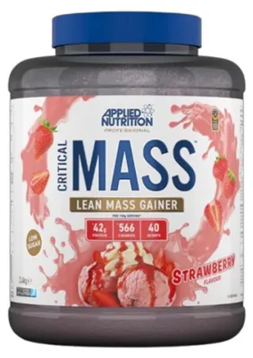 Productafbeelding van Gewichtstoename - Applied Nutrition - Critical Mass Professional (2,4 kg) - Aardbeismaak
