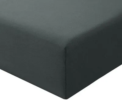 Imagen del producto de Sábana ajustable Ibenzoa® de microfibra cepillada: suave y transpirable, color antracita, 90 x 200 cm, para colchones de hasta 25 cm de grosor