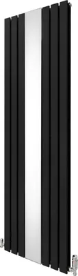 Obrázek produktu pro Radiátor se zrcadlem a chromovanými termostatickými ventily - 1800 mm x 565 mm - černý