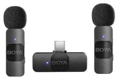 Image de BOYA Micro sans fil BY-V20 V2.0 - 2TX + 1RX