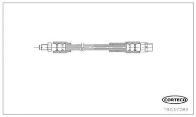 Produktbild von CORTECO 19037285 Bremsschlauch Hinten für BMW X3 (F25)