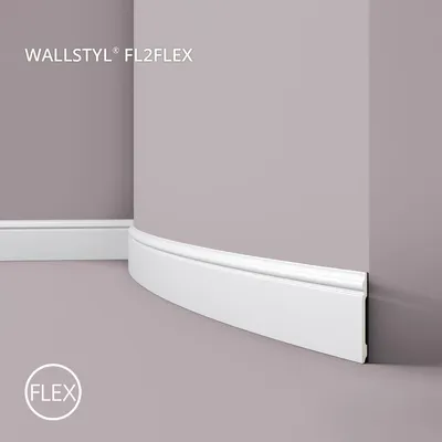 Produktbild von NMC FL2 Flex WALLSTYL flexible Sockelleiste Zierleiste Stuckleiste 2 m