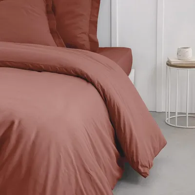 Productafbeelding van Omgoods - Dekbedovertrek 240 x 260 cm van 100% Katoen Terracotta