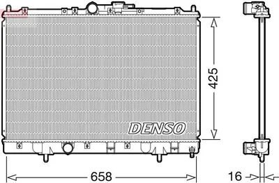 Produktbild von DENSO DRM45051 Kühler Wasserkühler Motorkühler für MITSUBISHI PAJERO PININ (H6W, H7W)