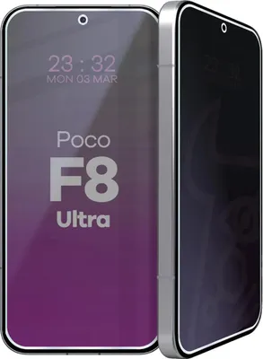 Produktbild von Hybridglas mit Privatschutzfilter für Xiaomi POCO F8 Ultra, Bizon Glass Mule Shadow, Matt