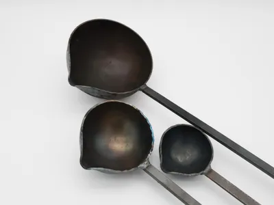 Produktbild von Gießlöffel aus Stahl 140 mm (groß)