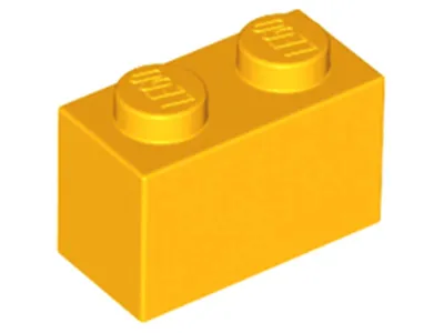 Produktbild von Lego® 50 Stück 3004 Stein Brick 1x2 Part Basic Steine 50 Helles Hellorange