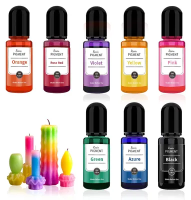 Epoxidharz-Farbpigmente, 8 Farben, 10 ml, konzentriert, für DIY-Schmuck