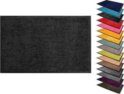 Produktbild von Primaflor Schmutzfangmatte SYDNEY - Schwarz - 40x60cm - 16 Farben & 9 Größen - Strapazierfähige Türmatte, Rutschfester Türvorleger, Sauberlaufmatte