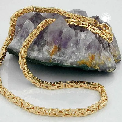 Produktbild von Königskette 2,5x2,5mm 14Kt GOLD 50cm