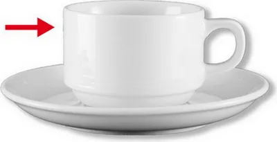 Produktbild von 6x Kaffeeobertasse 0,18 l Kaffeeservice, Kaffeebecher