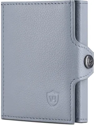 Produktbild von Slim Wallet mit RFID Schutz aus Echtleder, Kartenetui mit Scheinfach, Mini Geldbörse für Herren & Damen, Kompaktes Kreditkartenetui