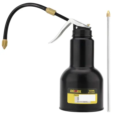 Image de Pistolet de distribution d'huile, pompe à huile métallique avec flexible, capacité de 500 ml