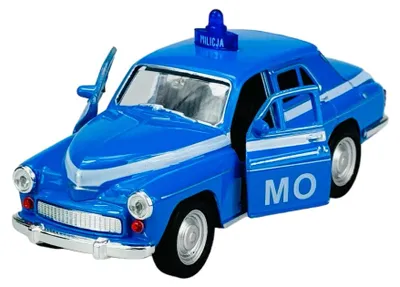 Produktbild von Welly Warszawa 224 Milicja Blau 1:34 Die Cast Metall Modell im Kasten 43621