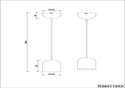 Produktbild von Hängeleuchte, schwarz, Höhenverstellbar, H 150 cm