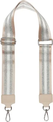 Produktbild von styleBREAKER Breiter Taschen Schulterriemen verstellbar mit Metallic Streifen Muster, Wechsel Taschengurt, Handyband, Handykette 02013029