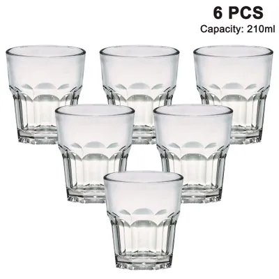 Produktbild von Unzerbrechlich wassergläser fur Camping Party, BPA-frei 210 ml plastik Tasse 6er set