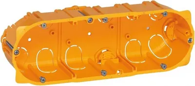 Image de Boîte à encastrer Batibox pour plaque de plâtre - 3 postes - profondeur 40 mm LEGRAND