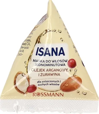 Produktbild von ISANA Haarkur 25 ml Haarmaske Arganöl und Cranberry Trockenes Haar Haarspülung