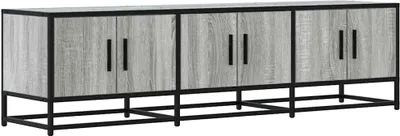 Produktbild von TV-Schrank Grau Sonoma 150x35x41 cm Holzwerkstoff und Metall