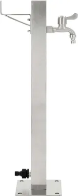 Obrázok produktu pre vidaXL Záhradný vodný stĺp z nehrdzavejúcej ocele, štvorcový 65 cm