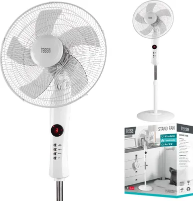 Produktbild von Teesa Standventilator mit Fernbedienung 3 Geschwindigkeitsstufen TIMER Fernbedienung