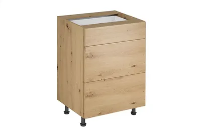 Produktbild von Küchenunterschrank 60 cm mit Schubladen küchenmöbel, Langen D60S3 Artisan Eiche