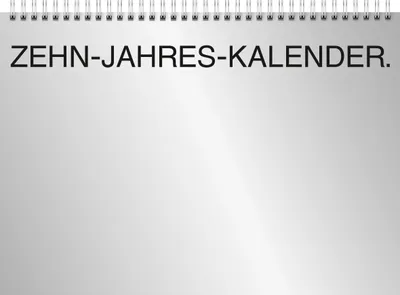 Produktbild von BRUNNEN Zehnjahres-Kalender 2027-2036 A4 quer | 297×210 mm