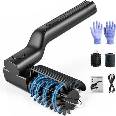 Produktbild von Elektrischer Grillbürstenaufsatz, Akku-Grillbürste mit 2600 mAh, USB-C, IPX7