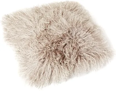 Produktbild von Tibetlamm Kissen Kissenbezug (ohne Inlet) JYC02 Taupe 30x30cm
