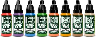 Produktbild von Green Stuff World GSW11743 - Farbset - Basisfarben 02 (8x17ml) - Neu