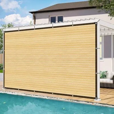 Obrázek produktu pro Stínicí stan 2 metry, béžový, prodyšný a vodoodpudivý, do zahrady, na terasu a balkon