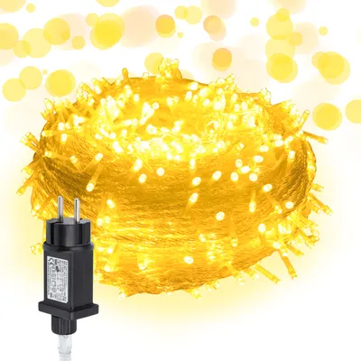 Produktbild von Yakimz 20M 200 LED Lichterkette Beleuchtung Innen Party Weihnachten Garten Deko IP44 8 Modi Warmweiß