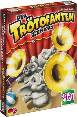 Produktbild von SPIEL DAS!, Der Trötofanten-Zirkus , Kreatives Kartenspiel mit strategischen Elementen, Spannende Sammelmechanik, Für 2–8 Spieler ab 6 Jahren