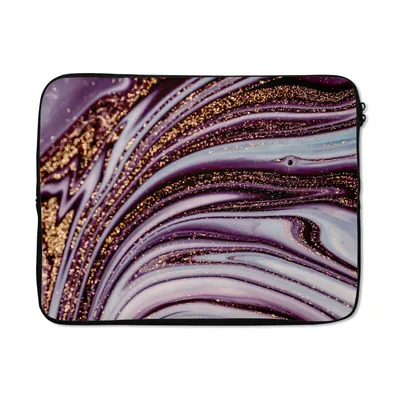 Produktbild von MuchoWow® Laptop Hülle 15 Zoll Marmor - Rosa - Gold - Glitter - Marmoroptik - Luxus Laptoptasche - Laptoptasche - Sleeve - Rundum-Schutz