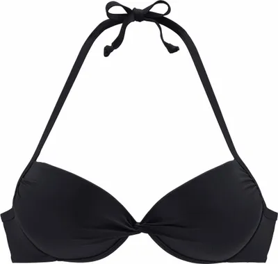 Produktbild von LASCANA Push-Up-Bikini-Top Italy schwarz Größe 40 Cup B