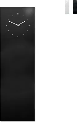 Immagine prodotto di Orologio da parete verticale con lavagna magnetica dal design moderno Lavagna - Nero
